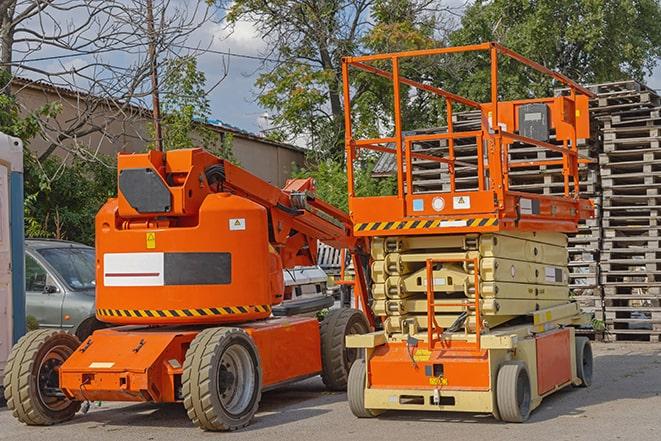 warehouse forklift in motion in Agua Dulce CA